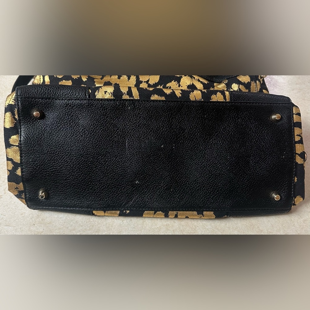 Juicy Couture 2013” Beverly Leopard Daydreamer Tote in Black & Metallic Gold NWT - Picture 12 of 16